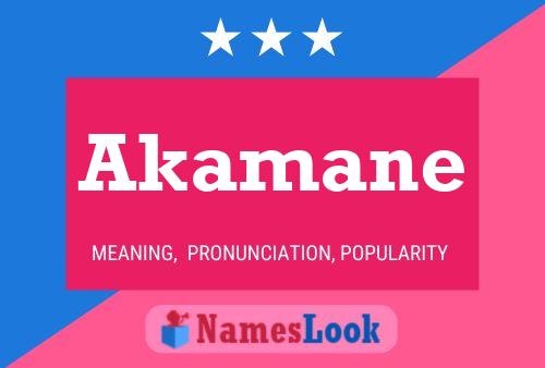 Akamane Name Poster