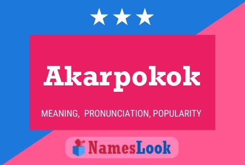 Akarpokok Name Poster