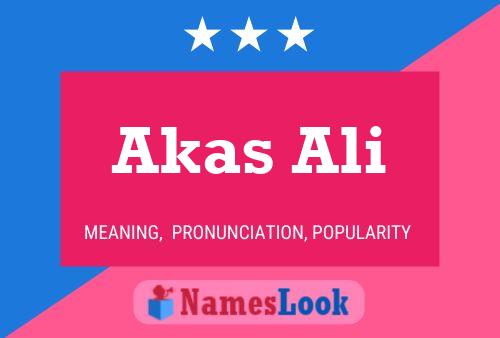 Akas Ali Name Poster