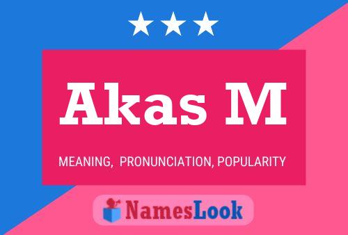 Akas M Name Poster