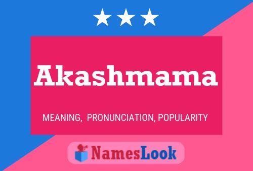 Akashmama Name Poster