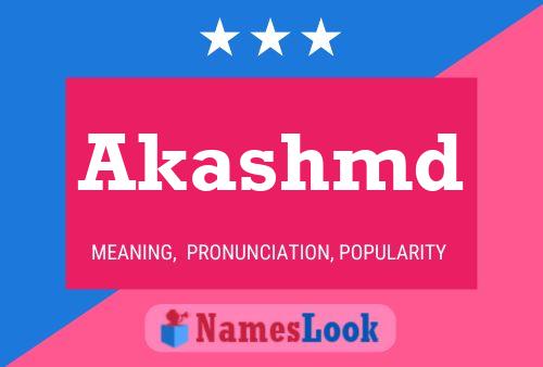 Akashmd Name Poster