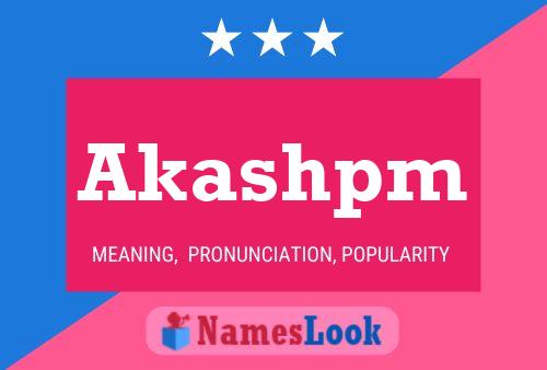 Akashpm Name Poster