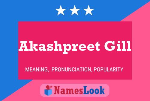 Akashpreet Gill Name Poster