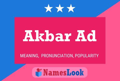 Akbar Ad Name Poster