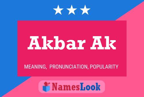 Akbar Ak Name Poster