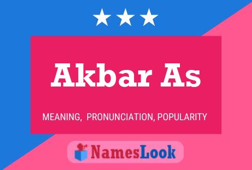 Akbar As Name Poster