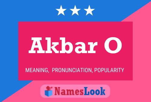 Akbar O Name Poster