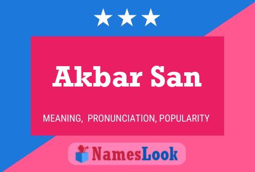 Akbar San Name Poster