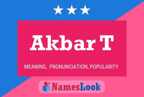 Akbar T Name Poster