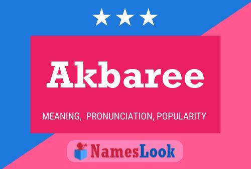 Akbaree Name Poster