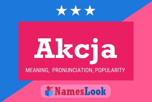 Akcja Name Poster