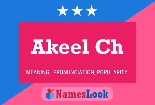 Akeel Ch Name Poster