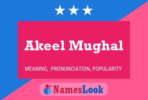 Akeel Mughal Name Poster