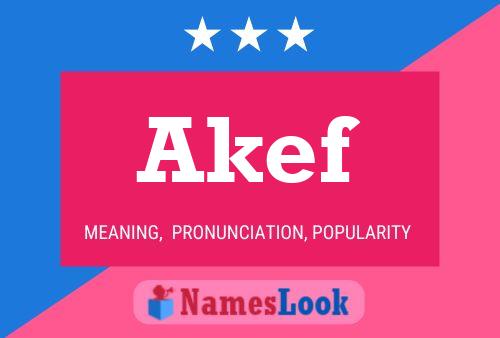 Akef Name Poster