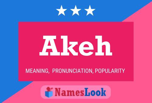 Akeh Name Poster