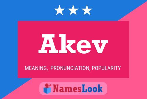 Akev Name Poster