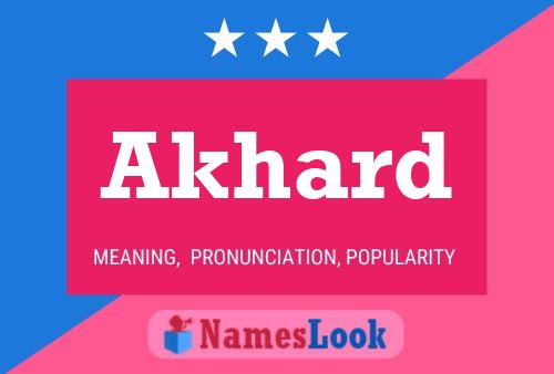 Akhard Name Poster