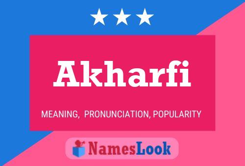 Akharfi Name Poster