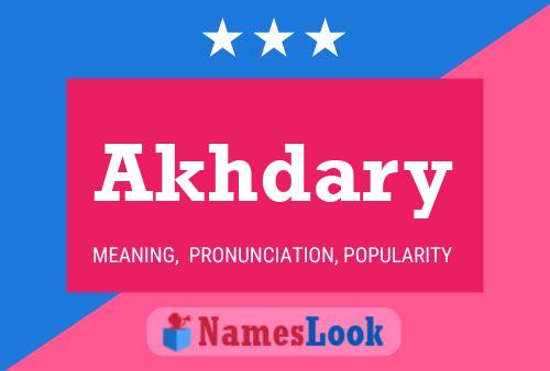 Akhdary Name Poster