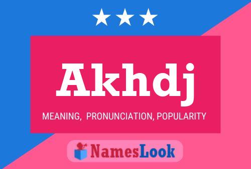 Akhdj Name Poster