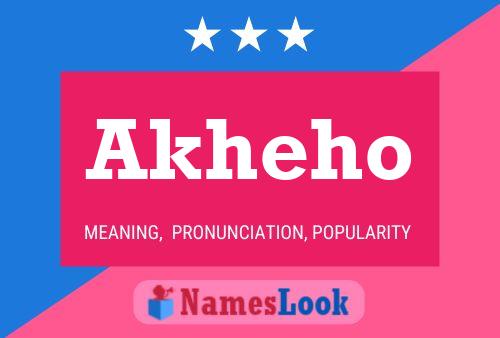 Akheho Name Poster