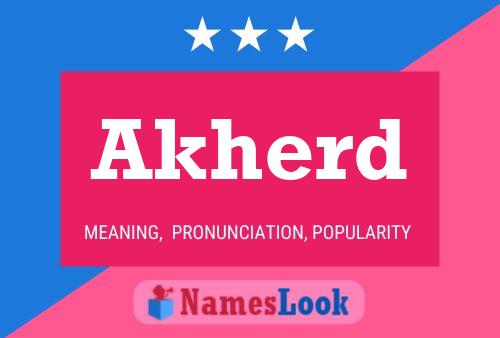 Akherd Name Poster