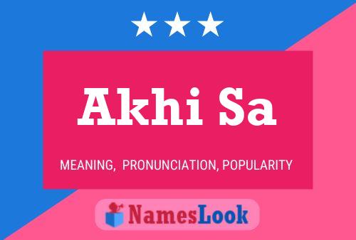 Akhi Sa Name Poster