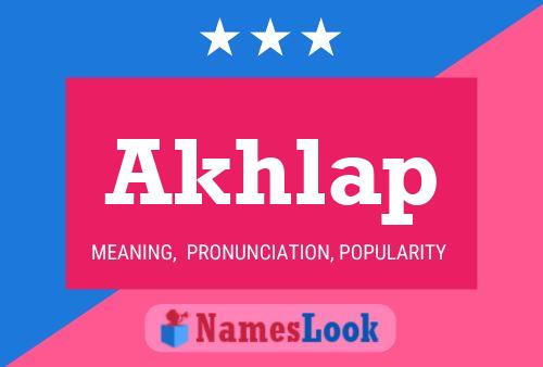 Akhlap Name Poster