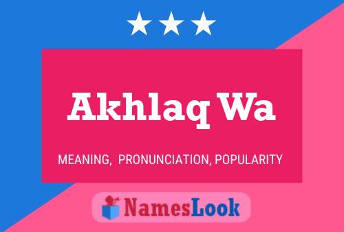 Akhlaq Wa Name Poster