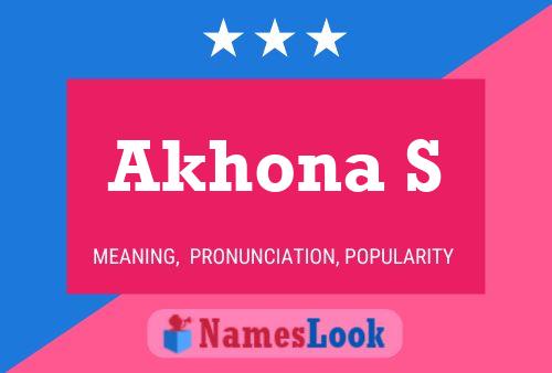 Akhona S Name Poster