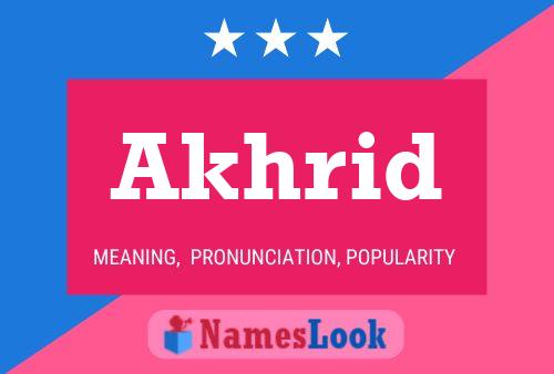 Akhrid Name Poster