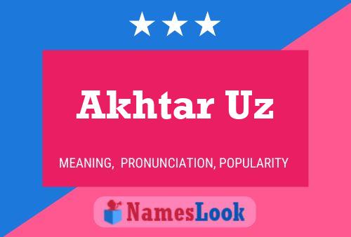 Akhtar Uz Name Poster