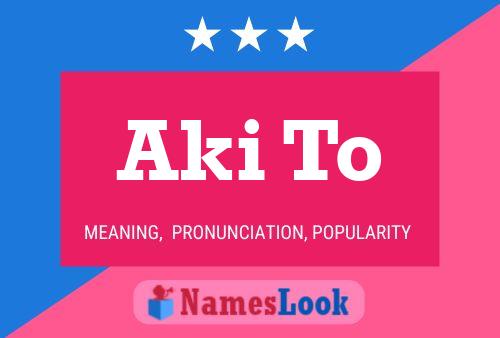 Aki To Name Poster