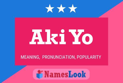 Aki Yo Name Poster