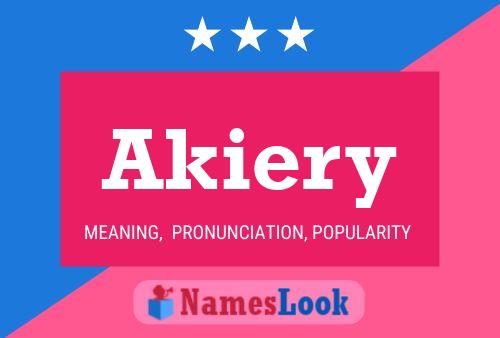 Akiery Name Poster