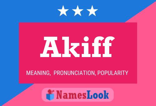 Akiff Name Poster