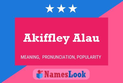 Akiffley Alau Name Poster