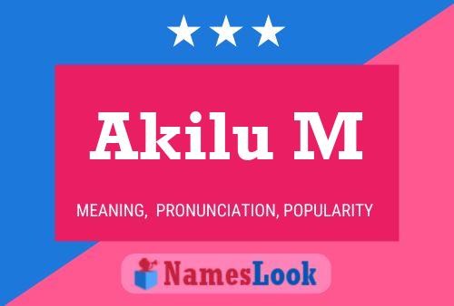 Akilu M Name Poster