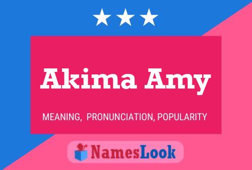 Akima Amy Name Poster