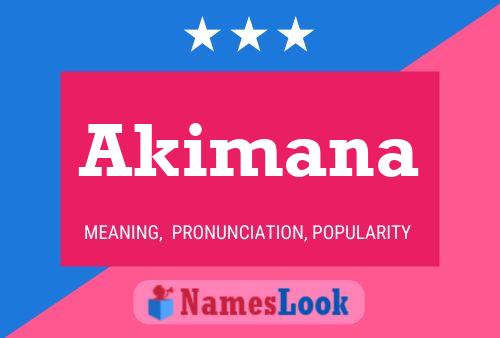 Akimana Name Poster