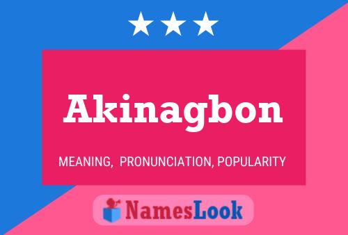 Akinagbon Name Poster