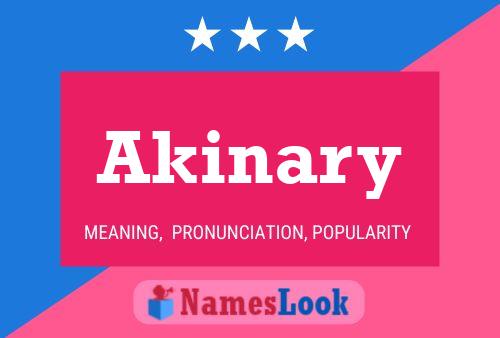 Akinary Name Poster