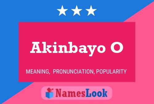 Akinbayo O Name Poster