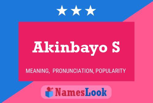 Akinbayo S Name Poster