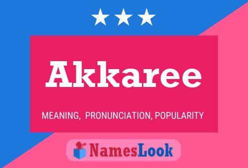 Akkaree Name Poster