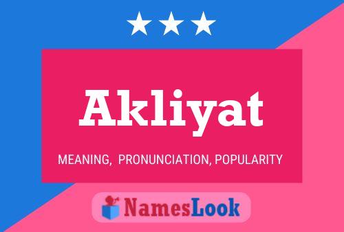 Akliyat Name Poster