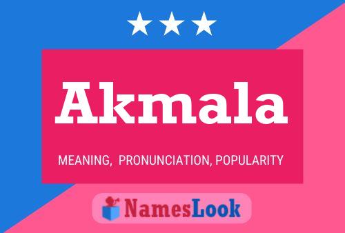 Akmala Name Poster