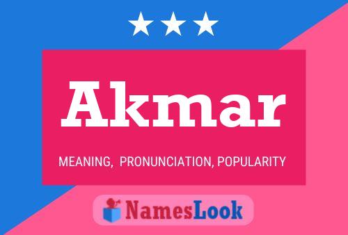 Akmar Name Poster