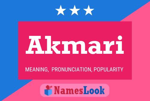 Akmari Name Poster